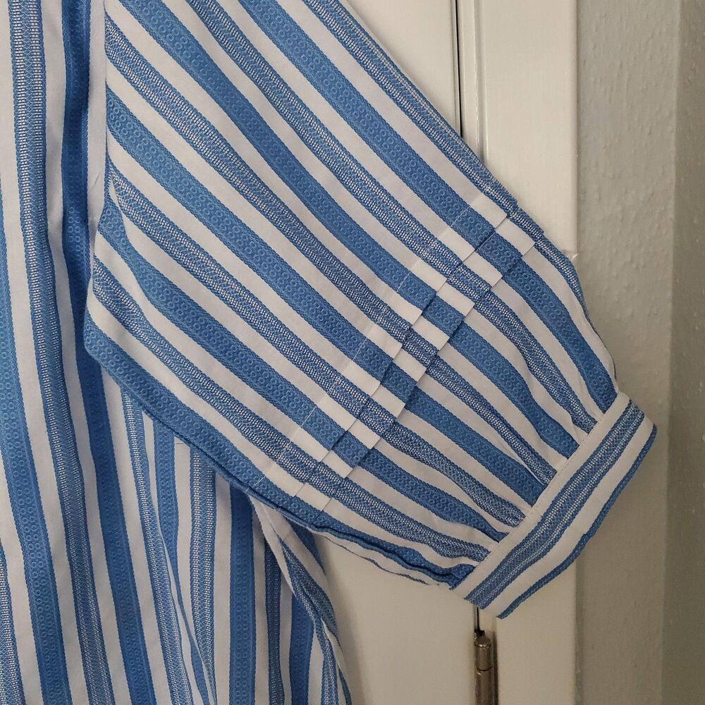 Ruby Rd 2x Plus Boho Striped Embroidered V-Neck T… - image 5